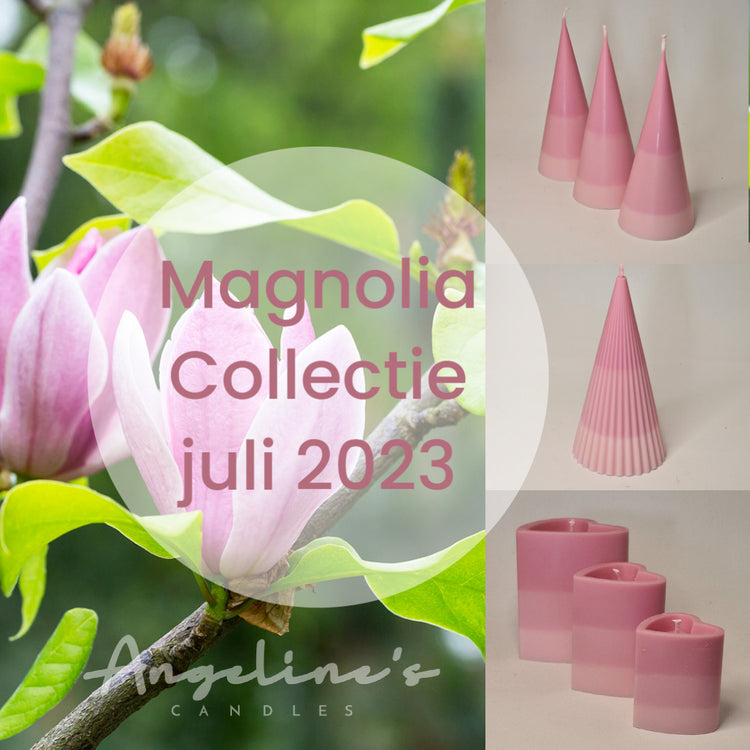 Magnolia roze geurkaars collectie